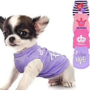 Comfortable and Stylish XX-Small Dog Outfits - 4-Piece Summer Collection